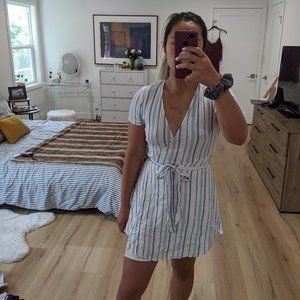 Forever21 Striped Wrap Dress